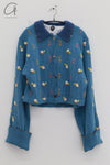 YANYAN KNITS 24 Autumn and Winter Shirt Jacket YYK-YYW23-1682-LAN Blue